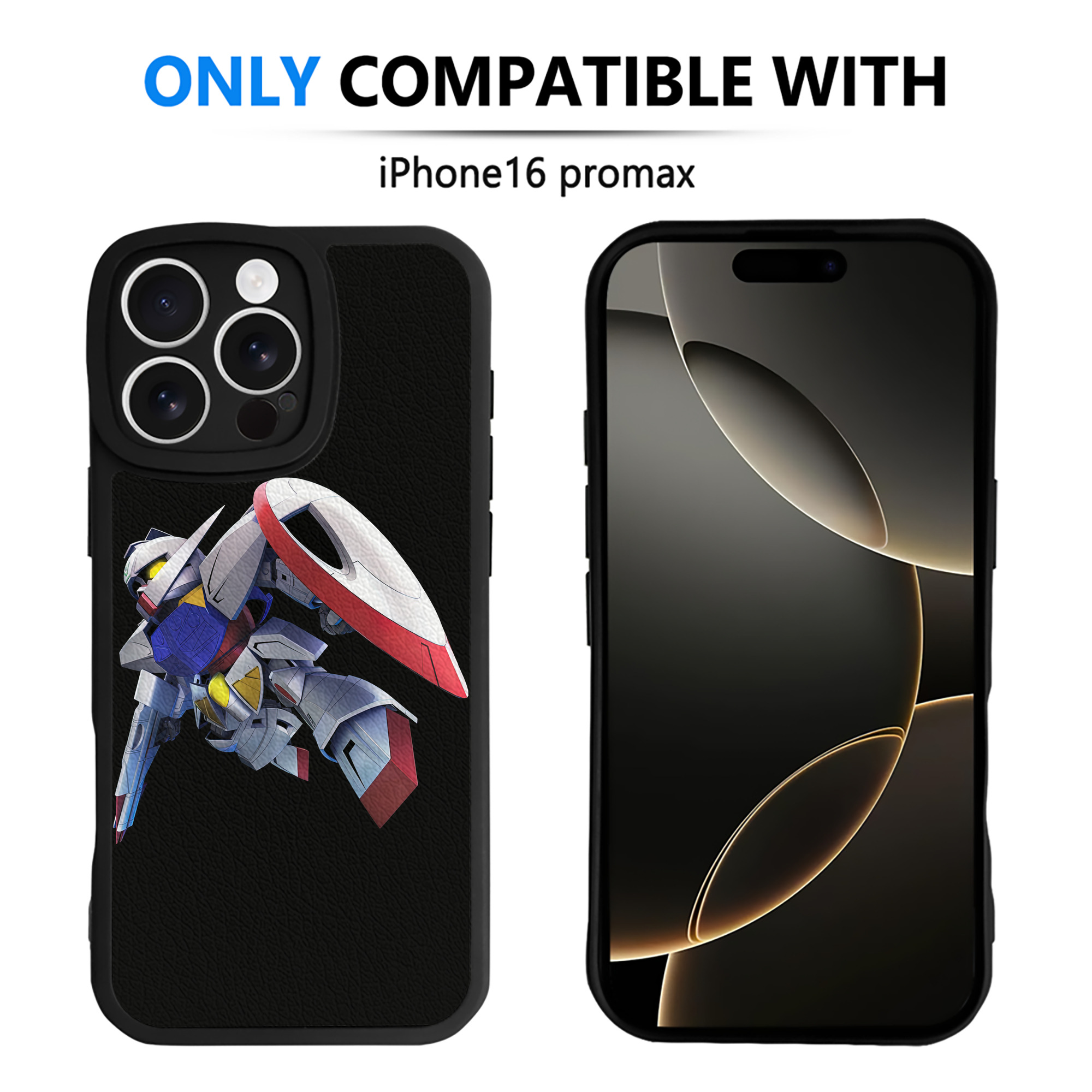 （画像用） 機動戦士ガンダム Mobile Suit Gundam 【iPhone 16シリーズ対応】シリコンスマホケース（レザー調） 材質：シリコン